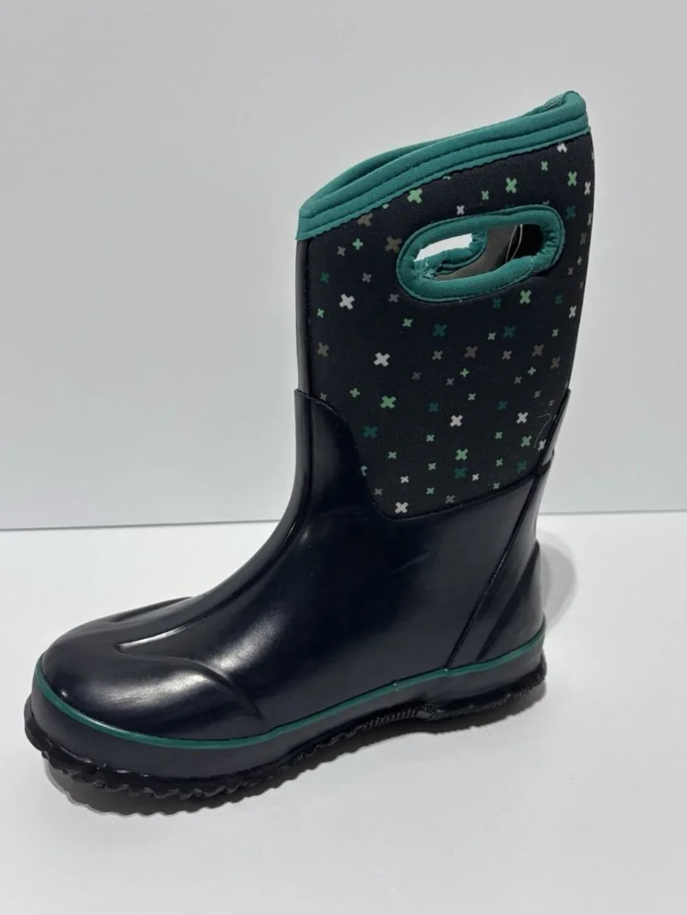 Bogs Kids’ Classic Plus Rain Boots Blue Multi, Girls’ Size 3 M